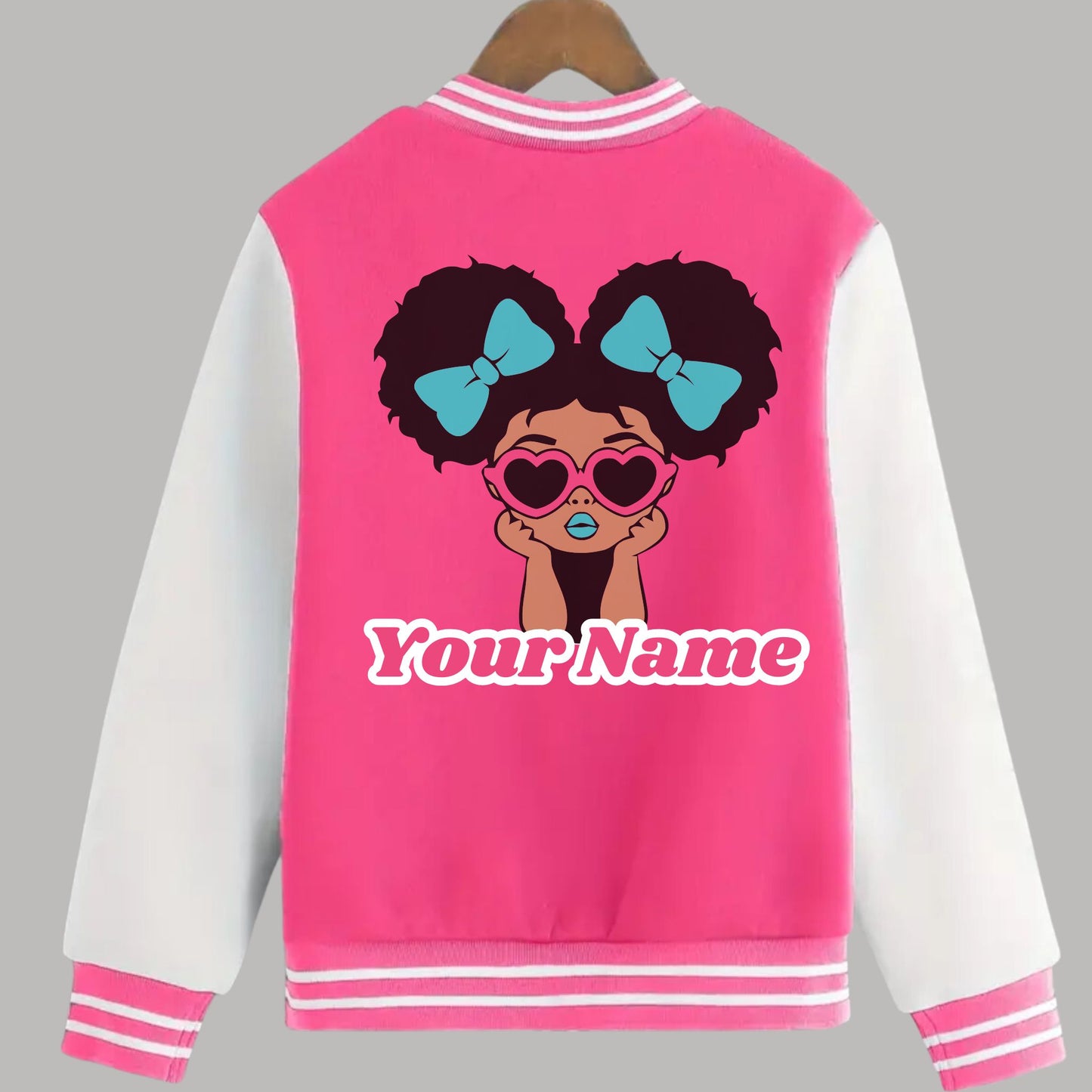 Princess And 2 Cool Customizable Varsity Jacket