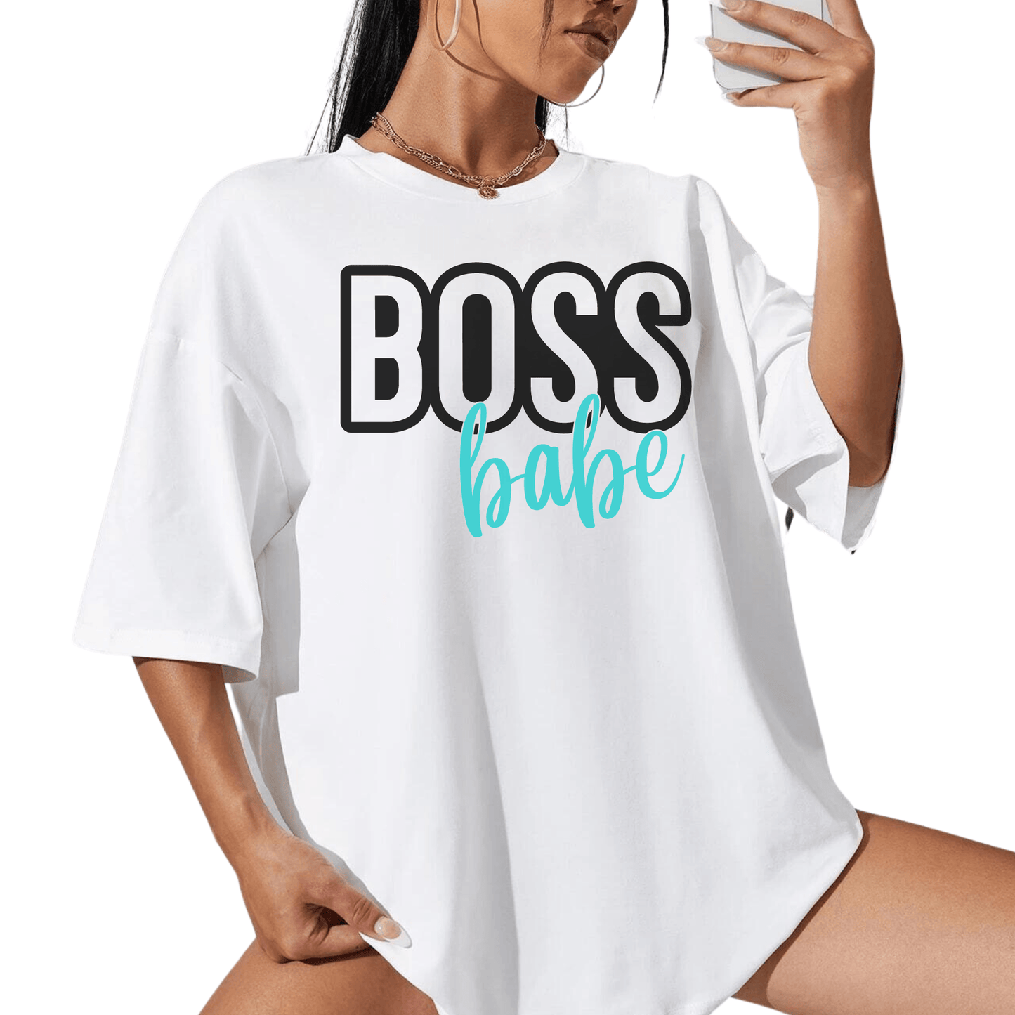 Boss Babe Womens Short Sleeve Shirt - Creations4thePeople