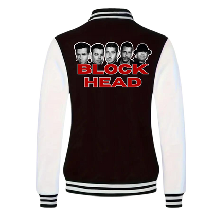 NKOTB BLOCK HEAD VARSITY JACKET