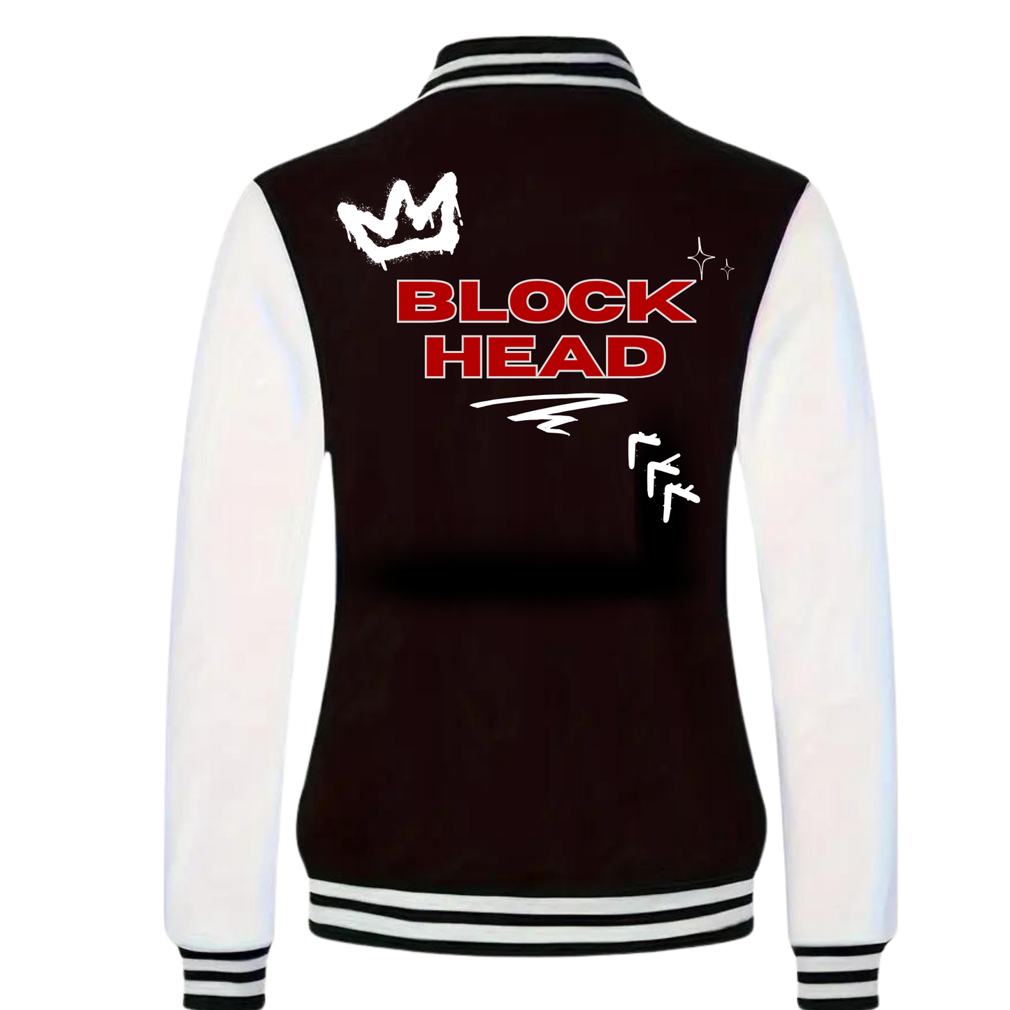 BLOCK HEAD VARSITY JACKET FOR WOMEN