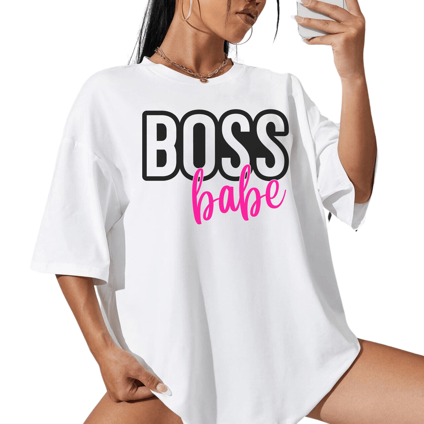 Boss Babe Womens Short Sleeve Shirt - Creations4thePeople