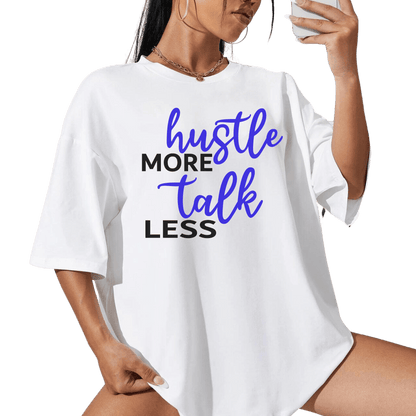 Hustle More Womens Short Sleeve Shirt - Creations4thePeople