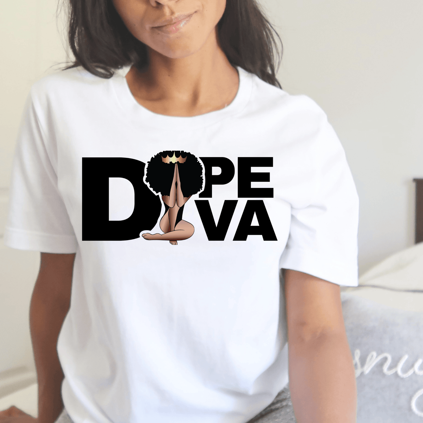 Dope Diva Womens Short Sleeve T Shirt - Creations4thePeople