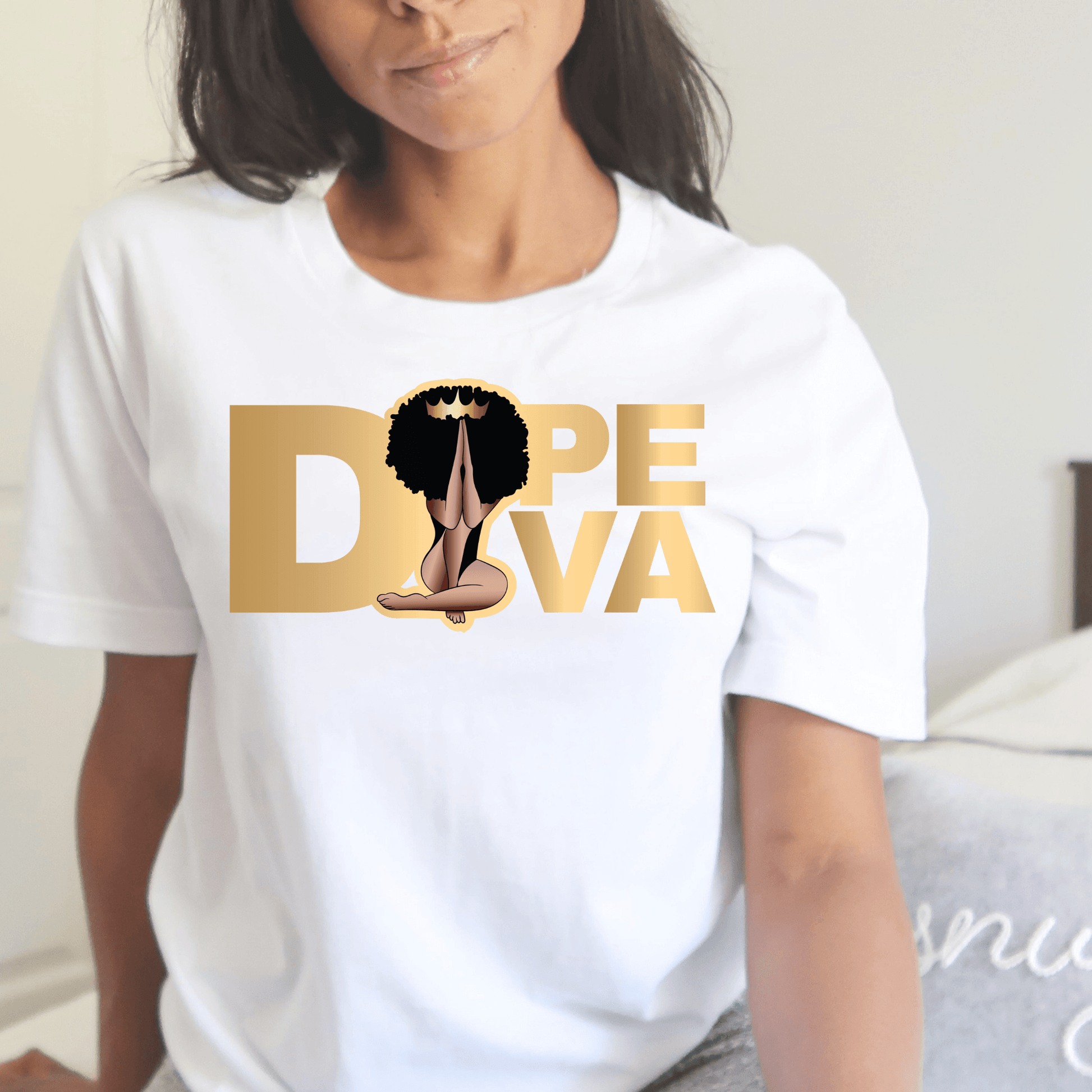 Dope Diva Womens Short Sleeve T Shirt - Creations4thePeople