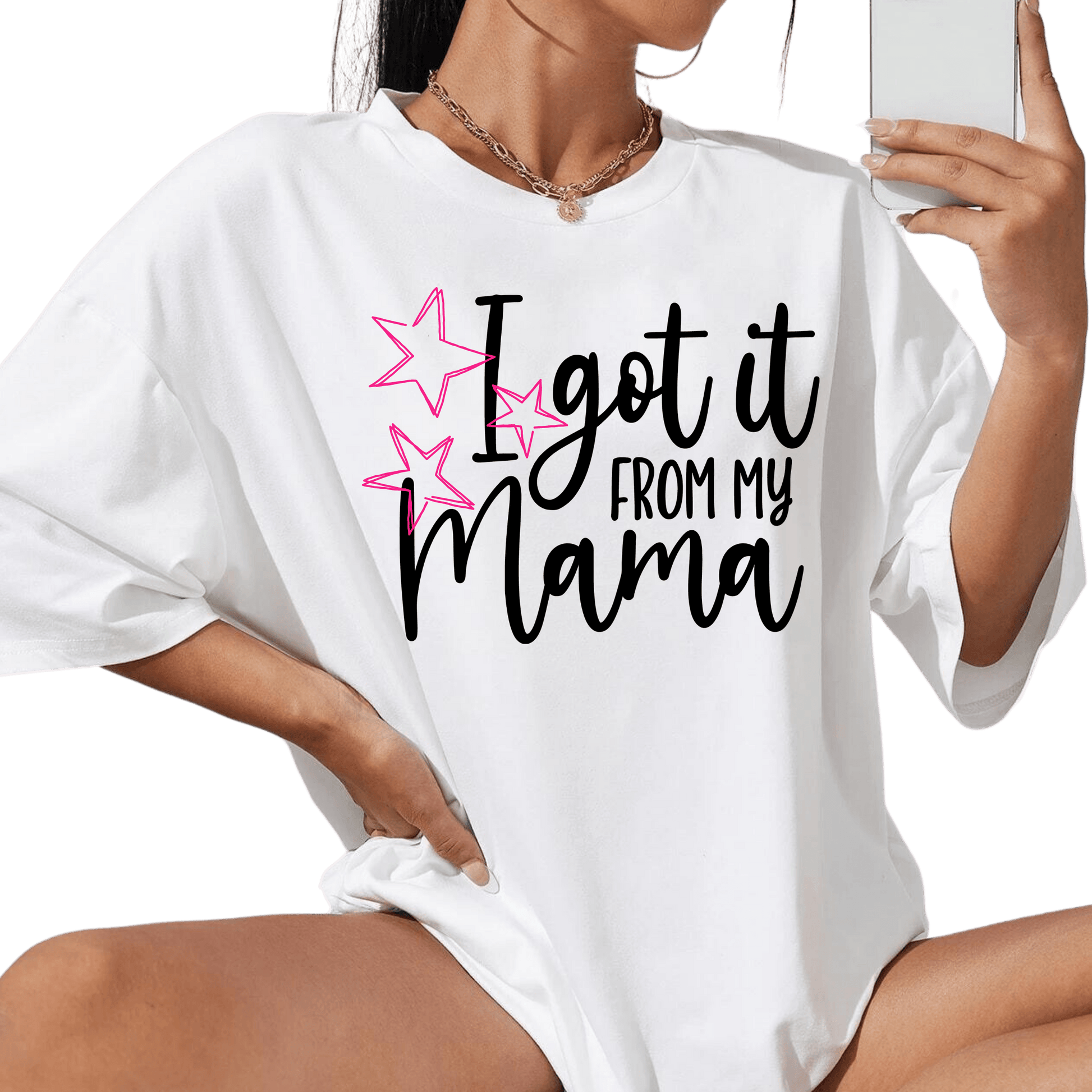 From My Mama Womens T-Shirt - Creations4thePeople