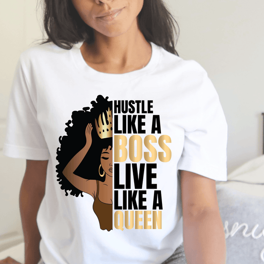Queen Afro Womens Short Sleeve T Shirt - Creations4thePeople