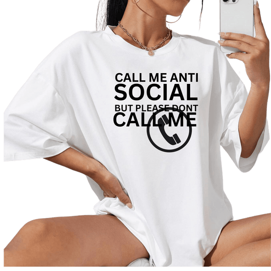 Anti Social Womens T-Shirt - Creations4thePeople