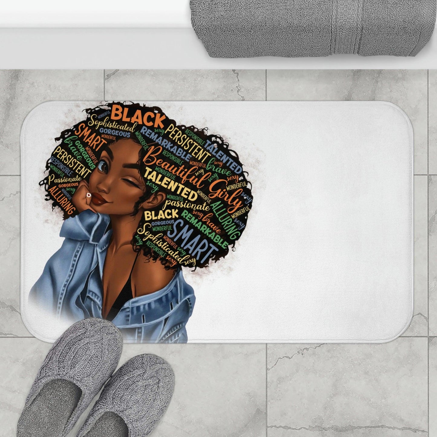 She Is Bath Mat - Creations4thePeople