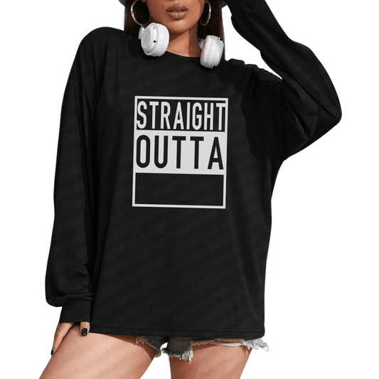 Custom Unisex Straight Outta _______ T-Shirt, Comfortable Streetwear - Creations4thePeople