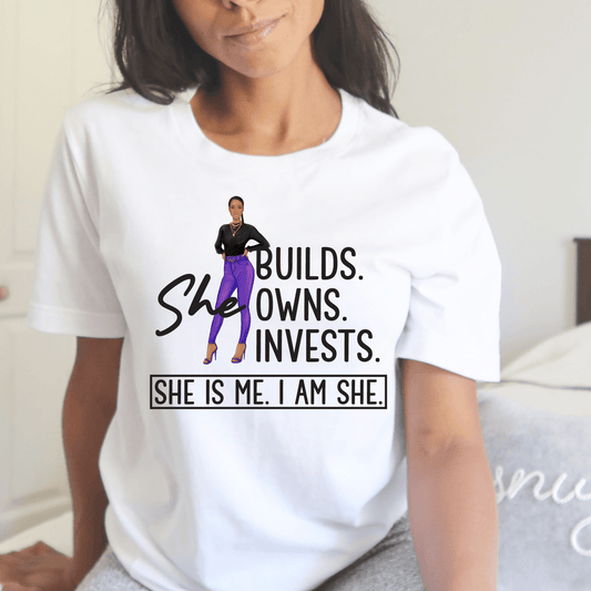 I Am She Womens Short Sleeve T-Shirt - Creations4thePeople