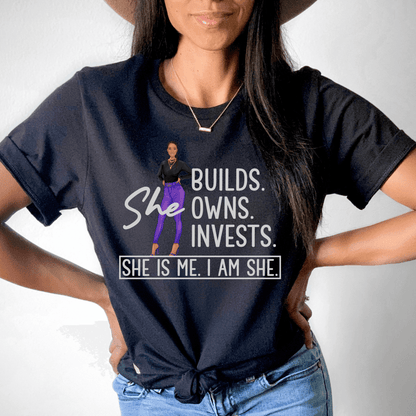 I Am She Womens Short Sleeve T-Shirt - Creations4thePeople