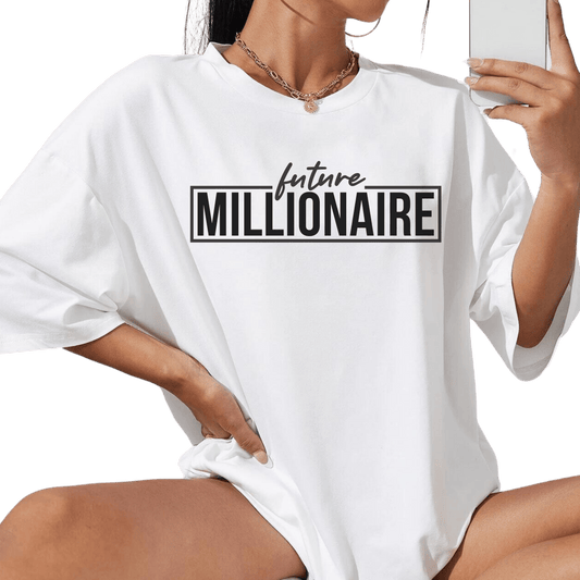 Millionaire Womens Short Sleeve T-Shirt - Creations4thePeople