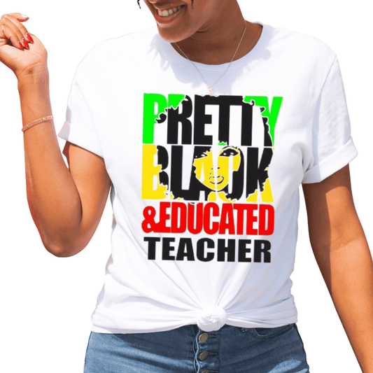 Women's Short Sleeve Educated Teacher T Shirt - Creations4thePeople