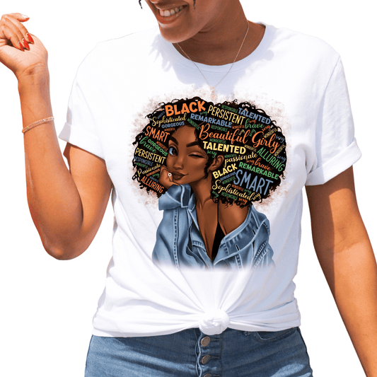 Women’s Short Sleeve T-Shirt, Urban, Afro Girl Magic - Creations4thePeople