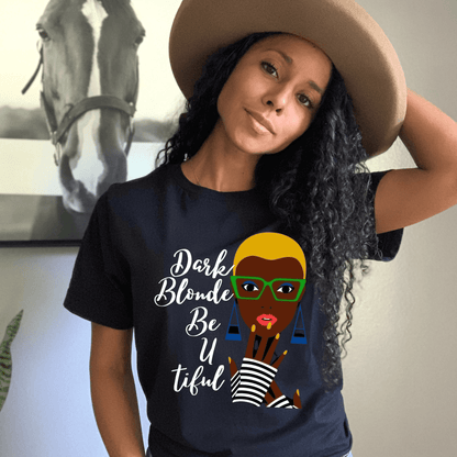 Be U Tiful Afro Woman T Shirt Short Sleeve - Creations4thePeople