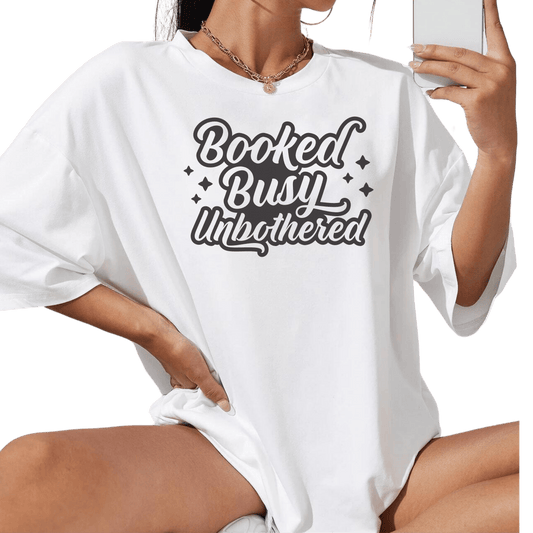 Booked and Busy Womens T-Shirt - Creations4thePeople