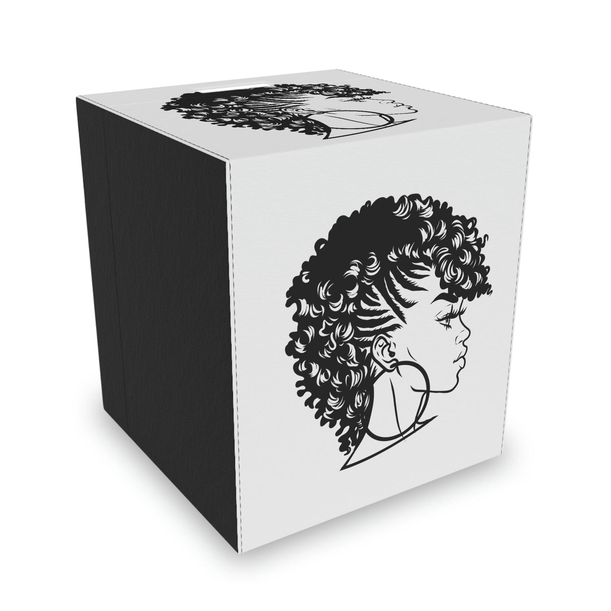 Afro Gurl Felt Storage Box - Creations4thePeople