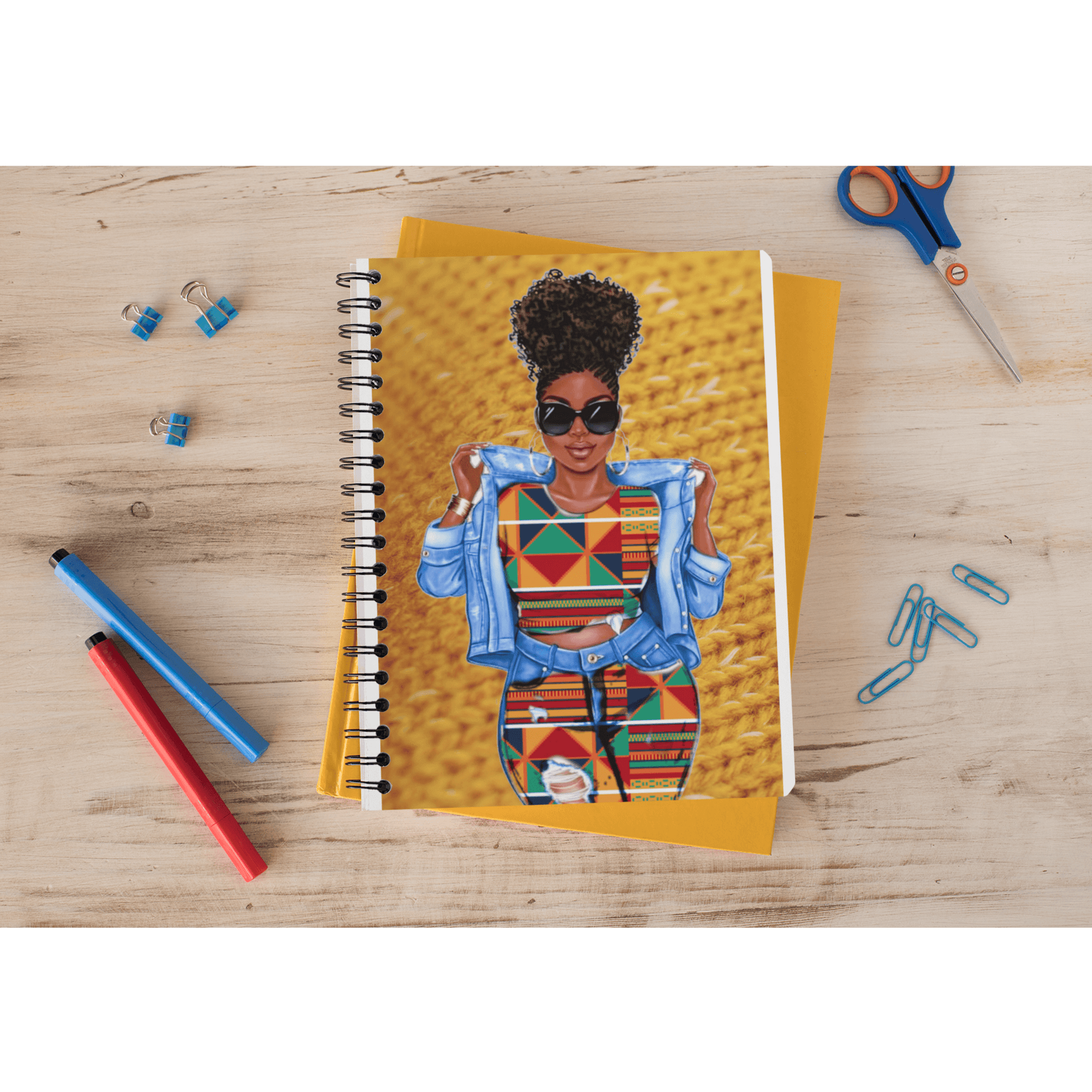 Afro Gurl Notebook And Planner - Creations4thePeople