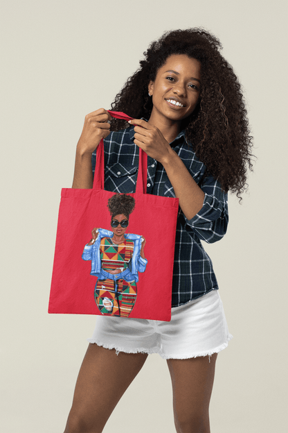 Bossy Tote Bags, Melanin Woman Overnight Tote Bag - Creations4thePeople