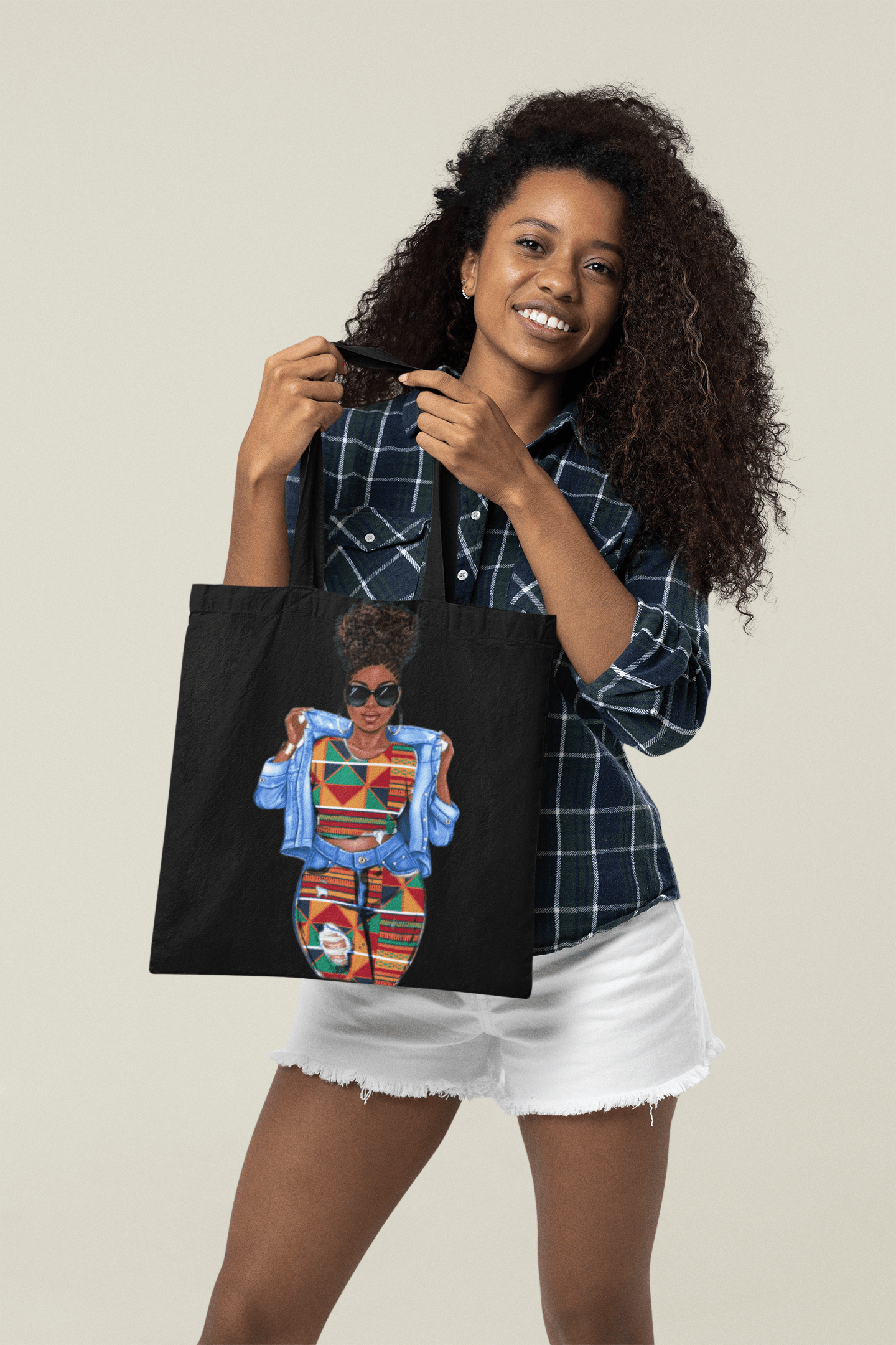 Bossy Tote Bags, Melanin Woman Overnight Tote Bag - Creations4thePeople