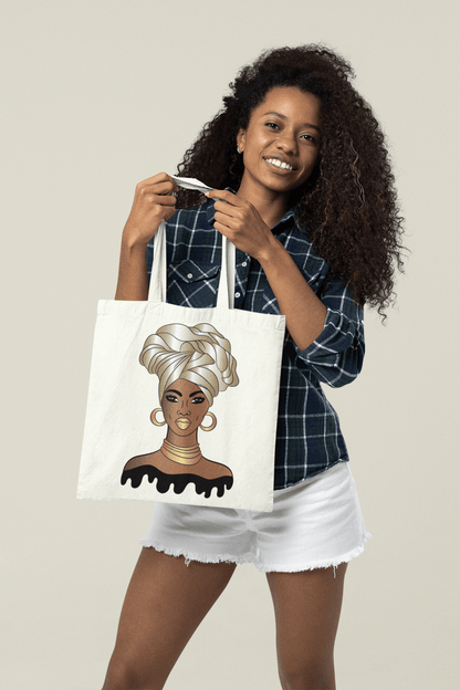 Golden Queen Tote Bag - Creations4thePeople